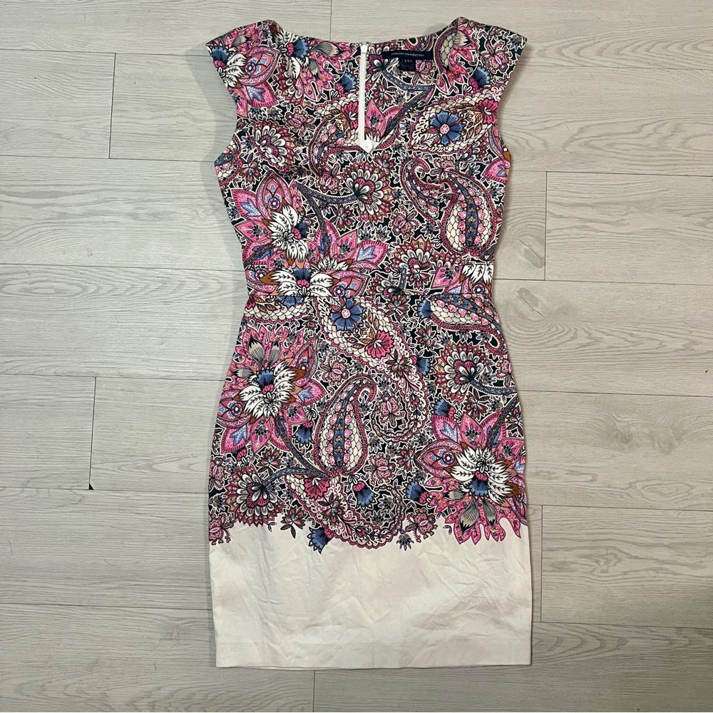 Paisley French Connection Fitted Sheath Dress